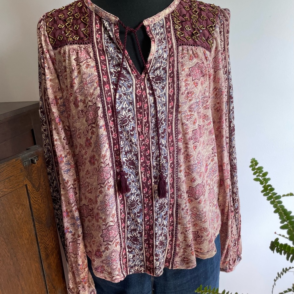 Lucky Brand Boho blouse!
